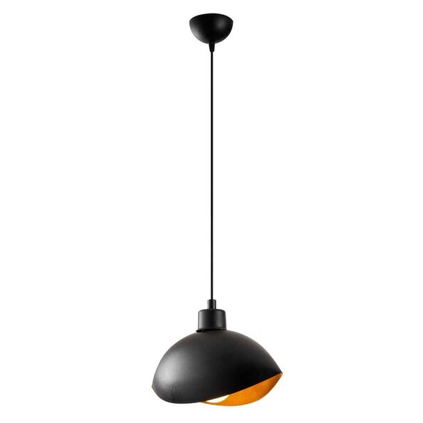 Sivani Metal Shell Shape Ceiling Pendant Light in Black
