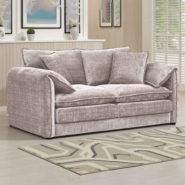 Somera Fabric 2 Seater Sofa in Beige