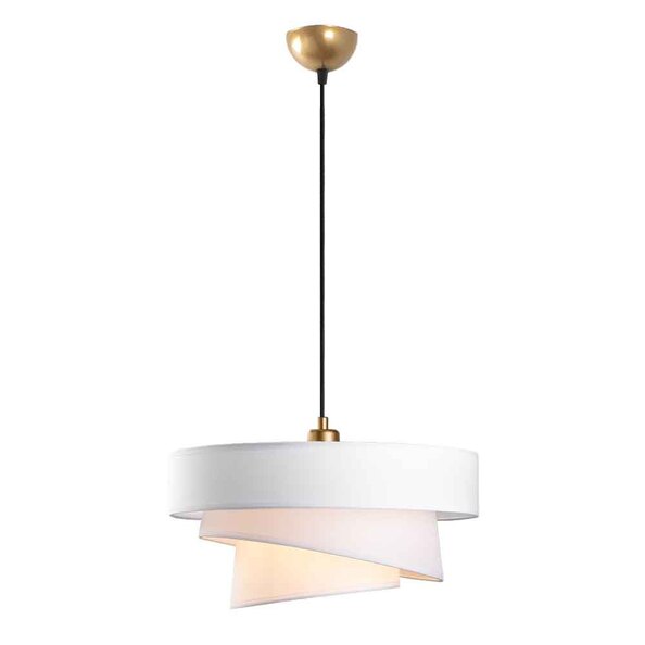 Stage Large Loop Metal Ceiling Pendant Light in White