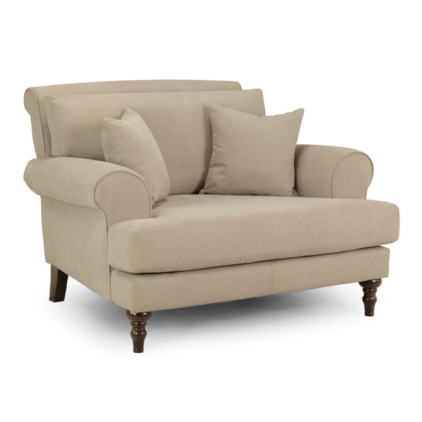 Summerfield Fabric 1 Seater Sofa In Beige