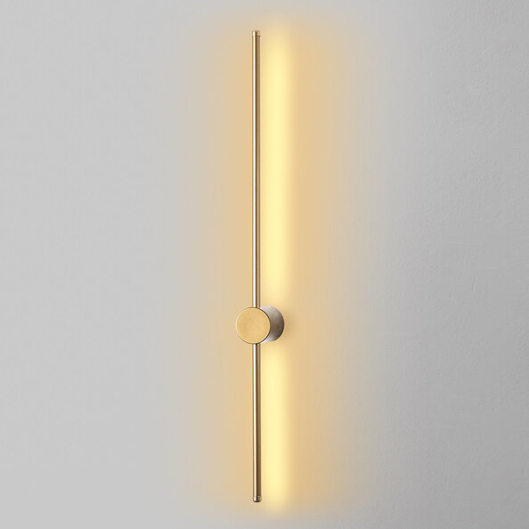 Sword Large Metal Wall Light in Gold