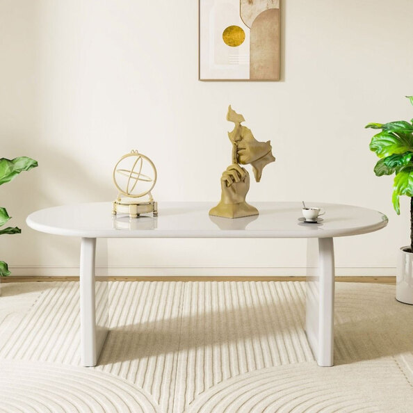 Syrion Wooden Dining Table in Taupe and Mink