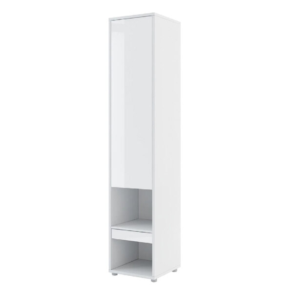 Teaneck High Gloss Storage Cabinet With 1 Door In White