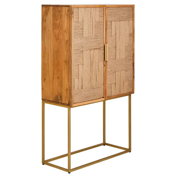 Teaneck Wooden Storage Cabinet With 2 Doors In Natural