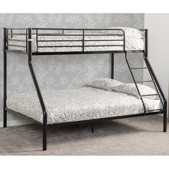 Tendon Metal Triple Sleeper Bunk Bed In Black