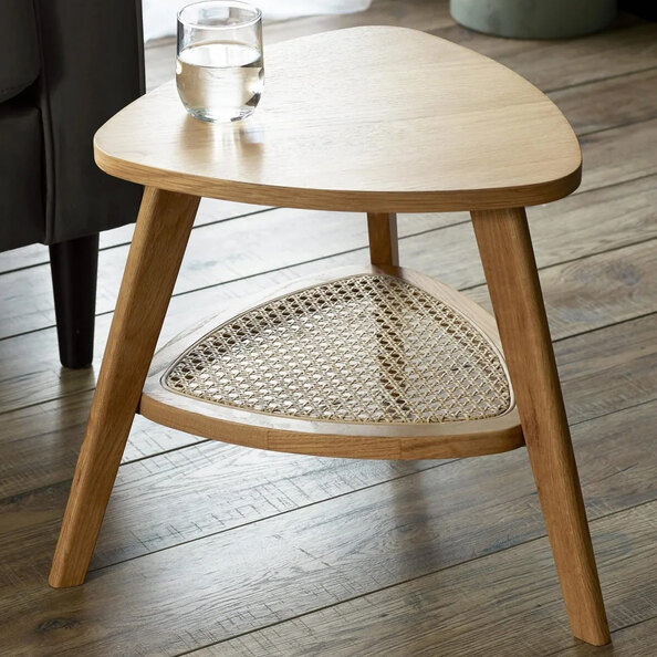 Tetonia Wooden Side Table - Light Brown