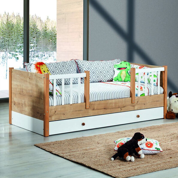 Tiffany Wooden Kids Day Bed in Sapphire Oak
