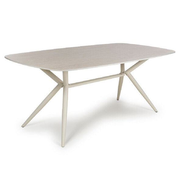 Tirana Large Stone Dining Table In Light Oak