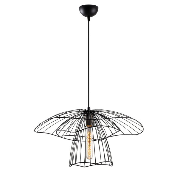 Titan Metal Layered Ceiling Pendant Light in Black