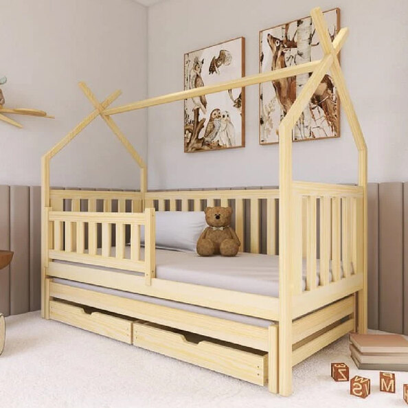 Tracy Wooden Day Bed With Bonnell Mattress And Trundle In Pine
