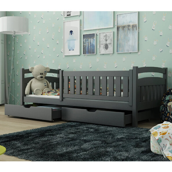 Tracy Wooden Day Bed Without Mattresses In Graphite
