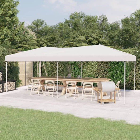 Truett Oxford Fabric 3m x 6m Folding Party Tent In White