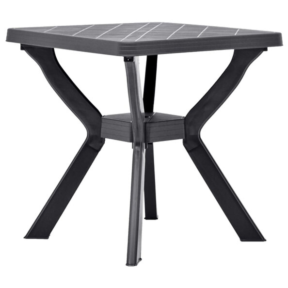 Turlock Square Plastic Bistro Table In Anthracite