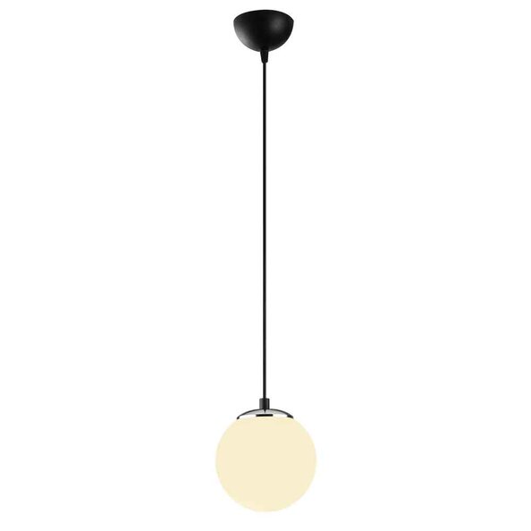 Uzum Iron Ceiling Pendant Light in Silver and White