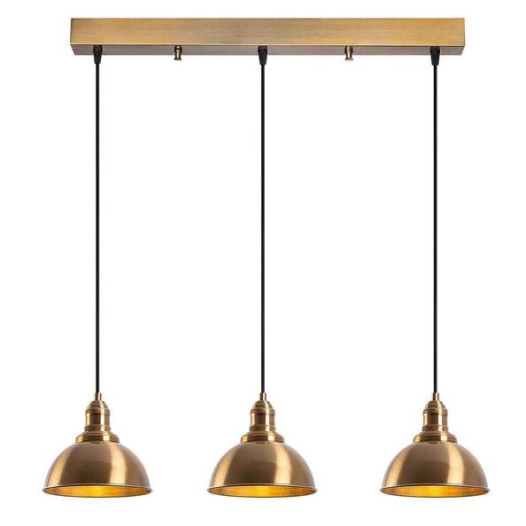 Varzan 3 Light Metal Ceiling Pendant Light in Vintage