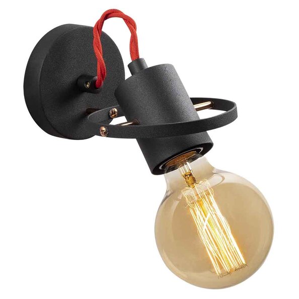 Vaveyla Metal Wall Lamp in Black