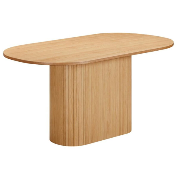 Vevey Small Wooden Oval Dining Table In Oak