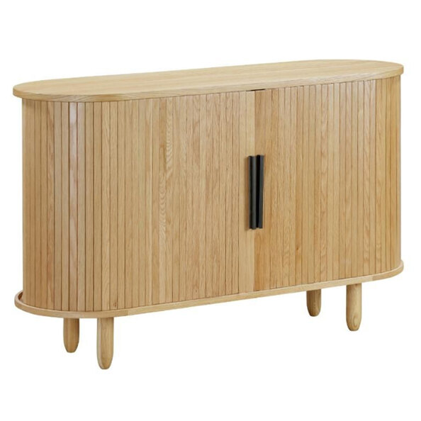 Vevey Wooden Storage Cabinet With 2 Doors In Oak