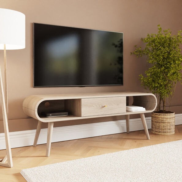 Vormel Wooden TV Stand in Oak
