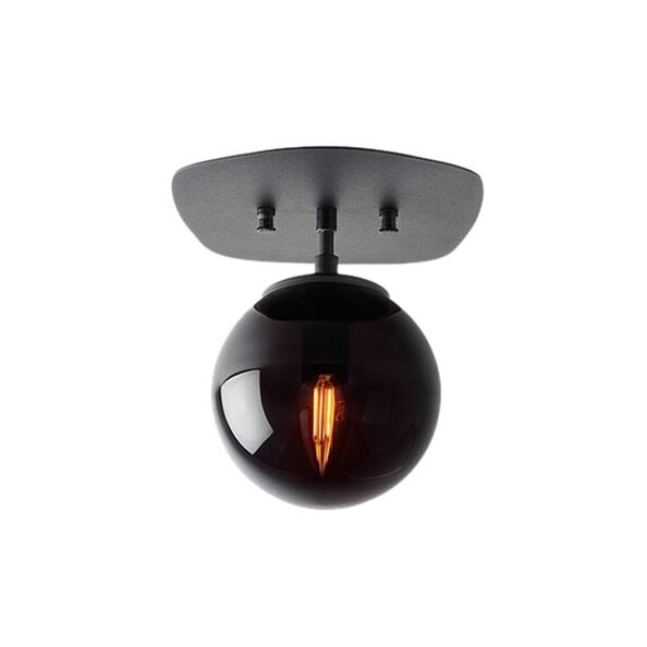 Walden Metal Ceiling Light in Black