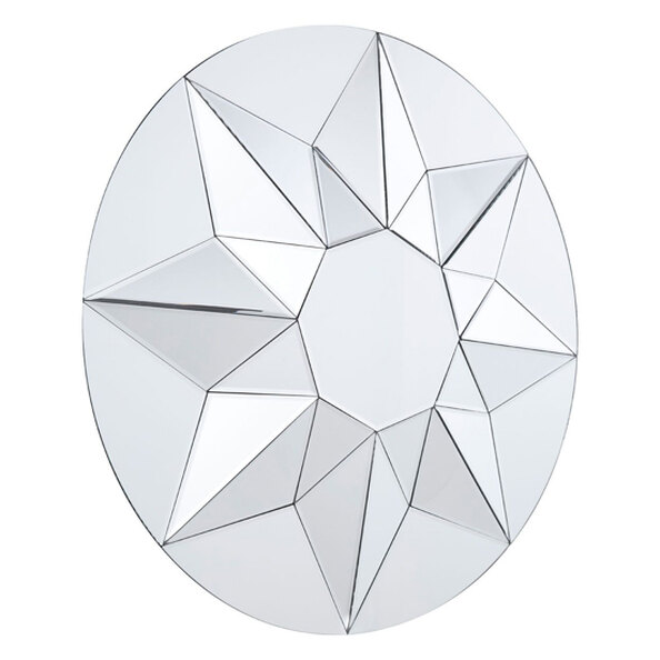 Wando Round Wall Bedroom Mirror In Silver Frame