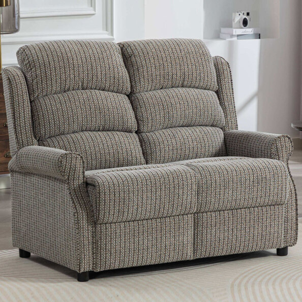 Warth Fabric 2 Seater Sofa in Latte
