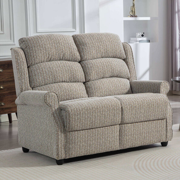 Warth Fabric 2 Seater Sofa in Natural