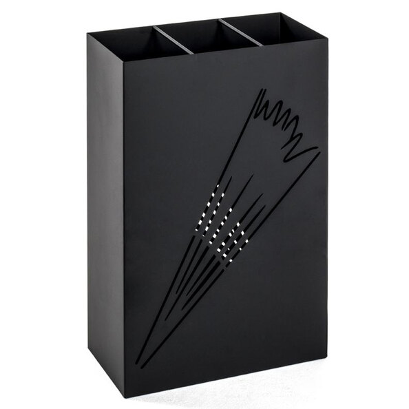 Wauseon Small Metal Umbrella Stand In Black