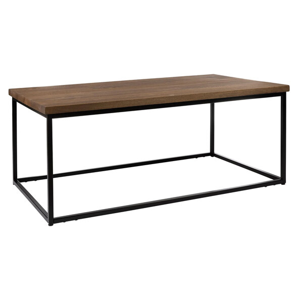 Wichita Wooden Rectangular Coffee Table In Smoked