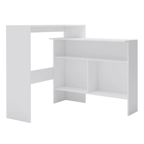 Winnie Wooden Bar Table With 2 Table Tops In White