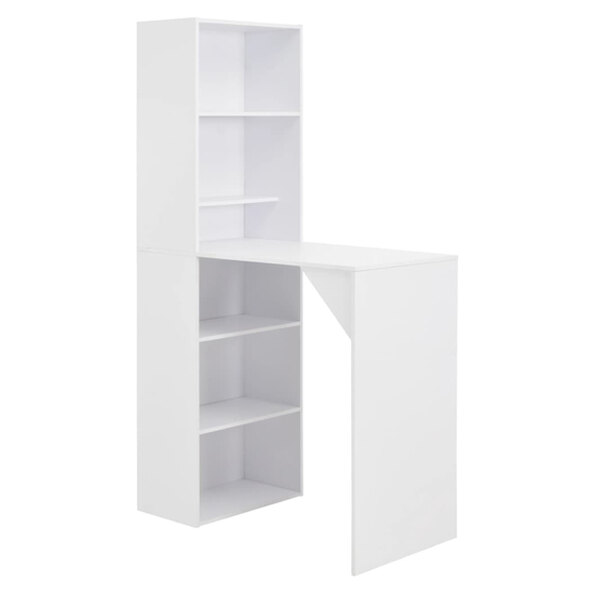 Winnie Wooden Bar Table With Cabinet In White