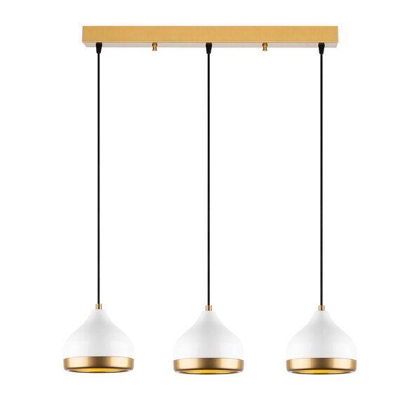 Yildo 3 Light Metal Ceiling Pendant Light in White