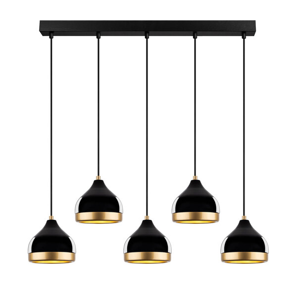 Yildo 5 Light Metal Ceiling Pendant Light in Black