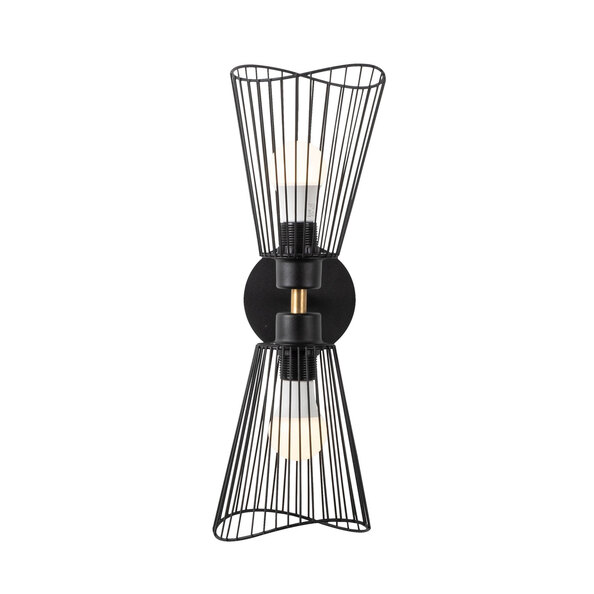 Zeyno Metal Wall Light in Black