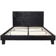 Beano Fabric King Size Bed In Black Crushed Velvet