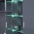 Roma Entertainment Unit Grey With High Gloss Fronts And LED