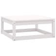 Abby Solid Pinewood 3 Piece Garden Lounge Set In White