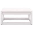 Abby Solid Pinewood 3 Piece Garden Lounge Set In White