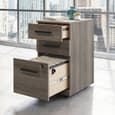 Aberdare Wooden Office Mobile Pedestal 3 Drawers In Hudson Elm