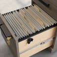 Aberdare Wooden Office Mobile Pedestal 3 Drawers In Hudson Elm