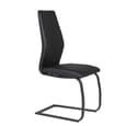 Adoncia Black Faux Leather Dining Chairs In Pair