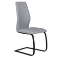 Adoncia Grey Faux Leather Dining Chairs In Pair