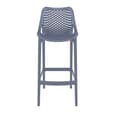 Adrian Grey Polypropylene And Glass Fiber Bar Chairs In Pair