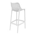 Adrian White Polypropylene And Glass Fiber Bar Chairs In Pair