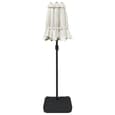 Aelia Fabric Double-Head Parasol In White With LED Lights