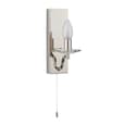 Afton Rectangular Crystal Pan Bathroom Wall Light In Chrome