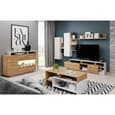 Akron Wooden Entertainment Unit In Grandson Oak With LED
