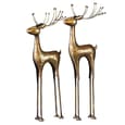 Akron Metal Deer Knut Sculpture In Antique Gold
