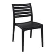 Albany Black Polypropylene Dining Chairs In Pair