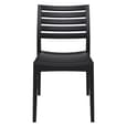Albany Black Polypropylene Dining Chairs In Pair